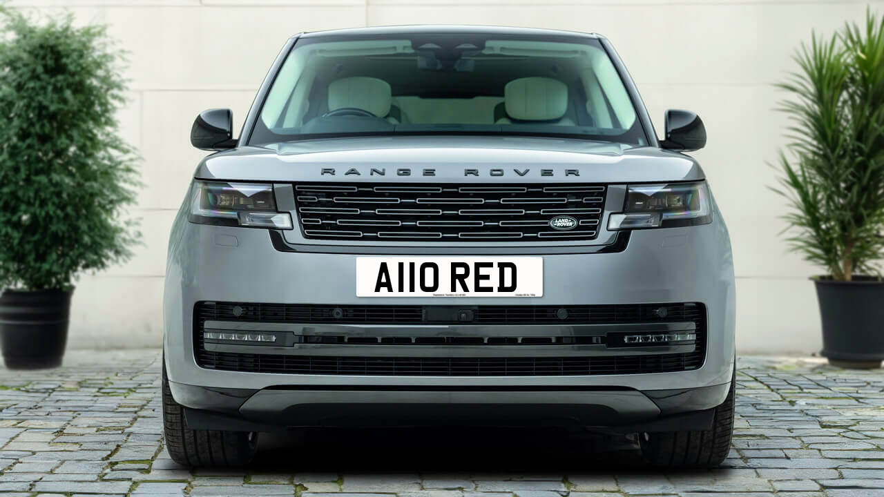 Car displaying the registration mark A110 RED